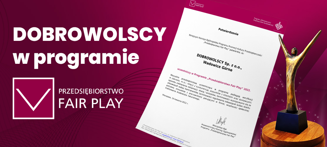 Dobrowolscy w programie Przedsiębiorstwo FAIR PLAY